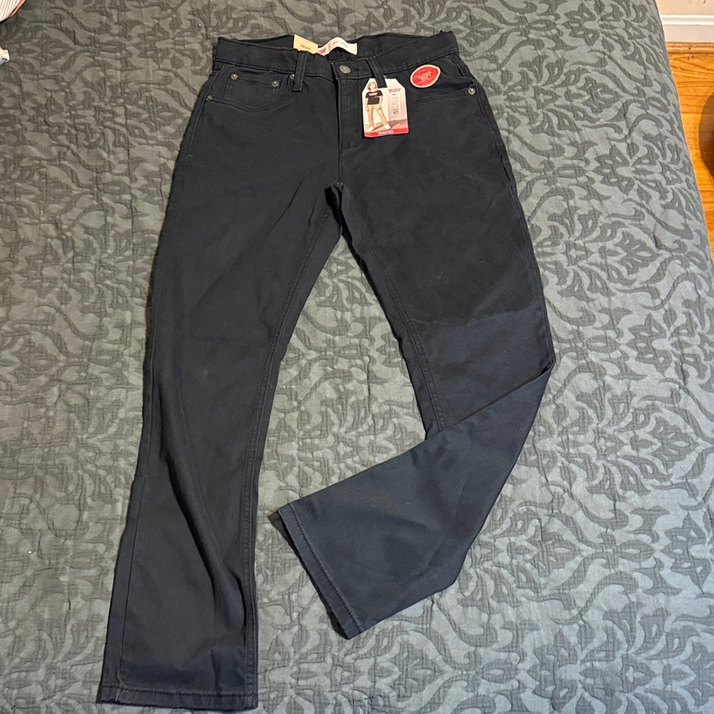NWT Levi's Boys Size 16 Slim Black (soft) Jeans style